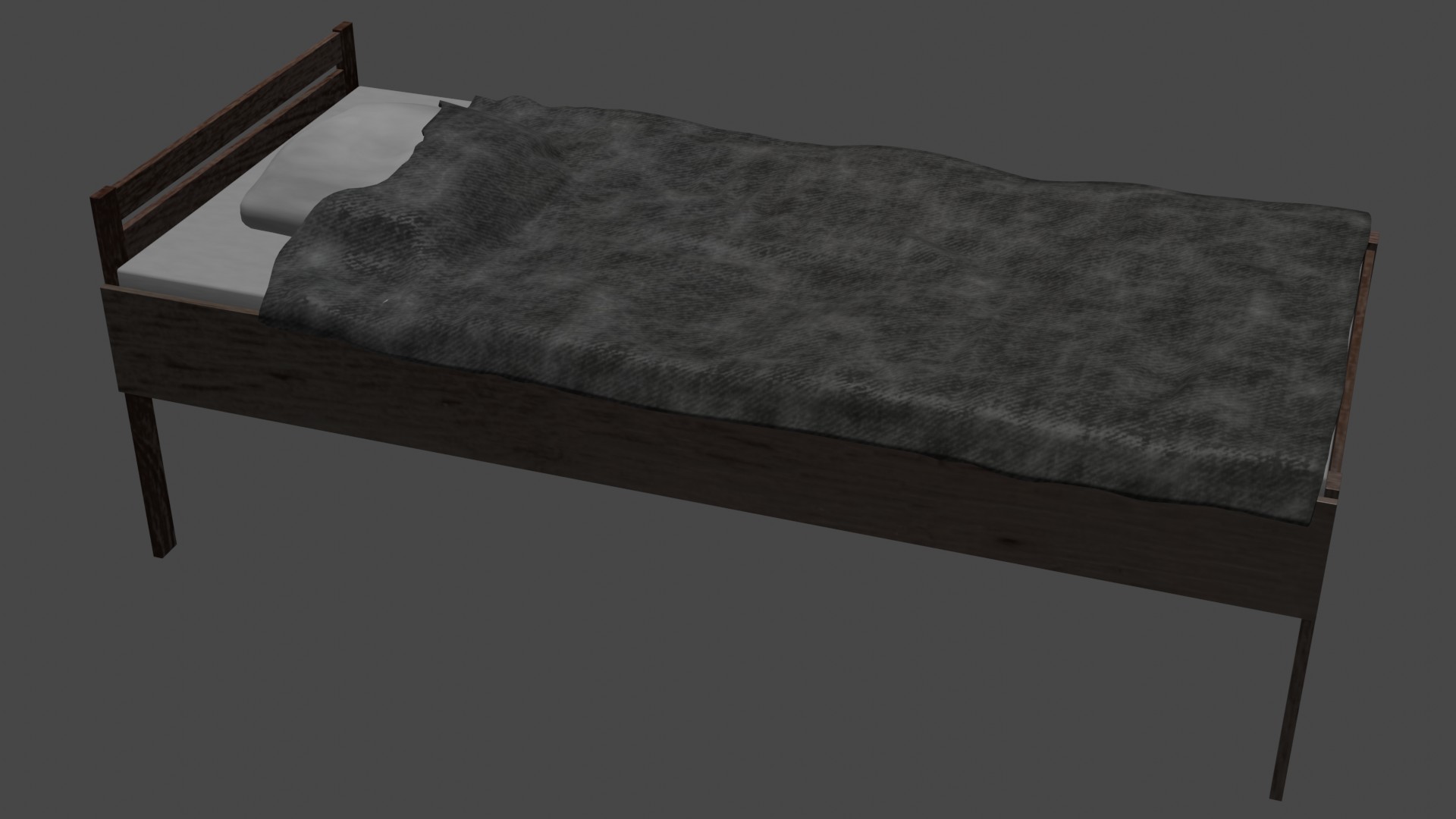 Wooden bed preview image 3